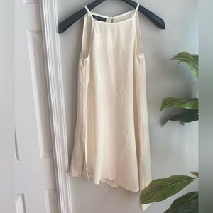Lafayette 148 New York 100% silk cream dress/cover up
